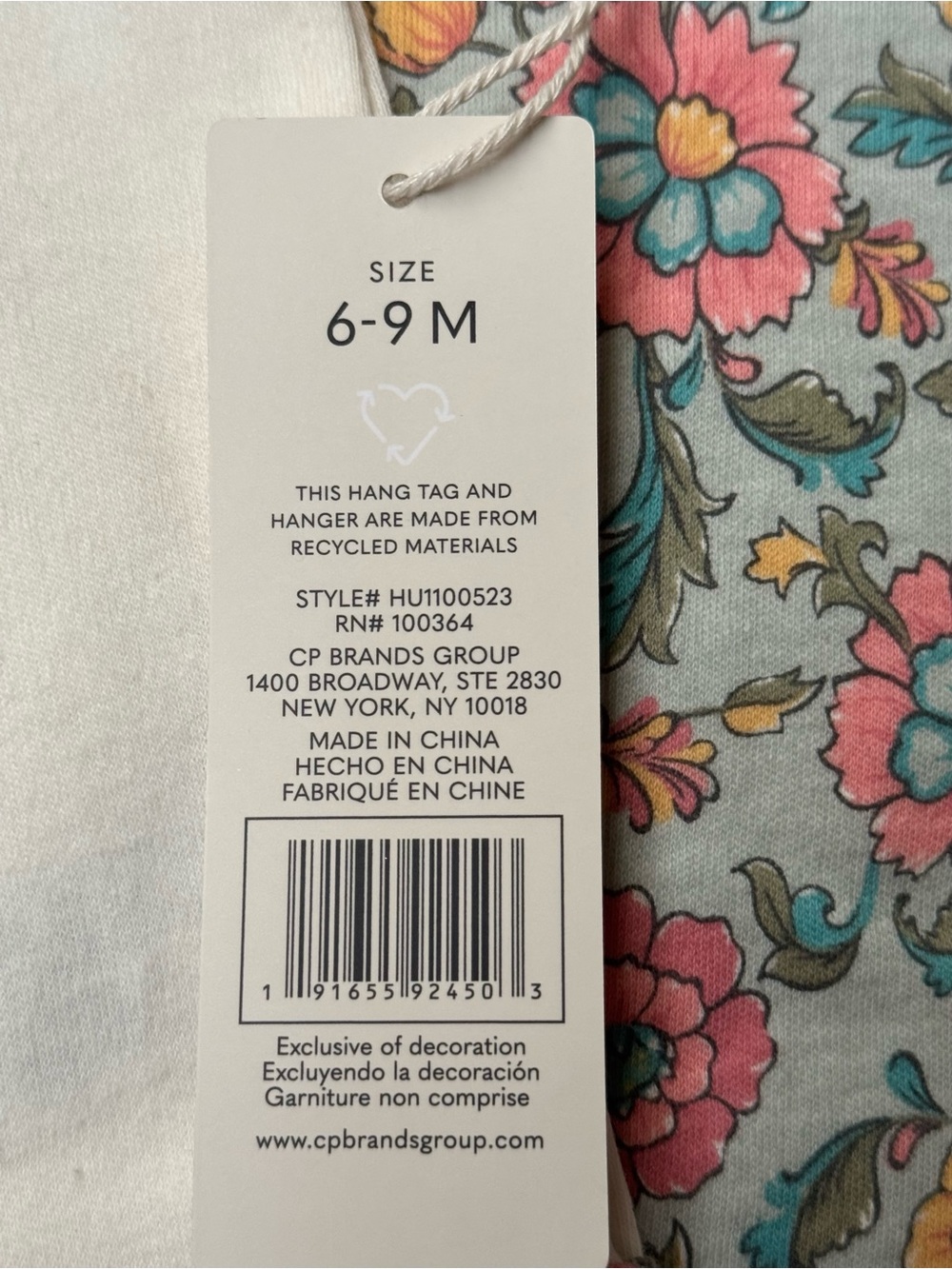 +NWT Chickpea Organic Baby Girl Retro Floral 2-Pack Bodysuit Bundle Set 6-9M - Picture 4 of 9